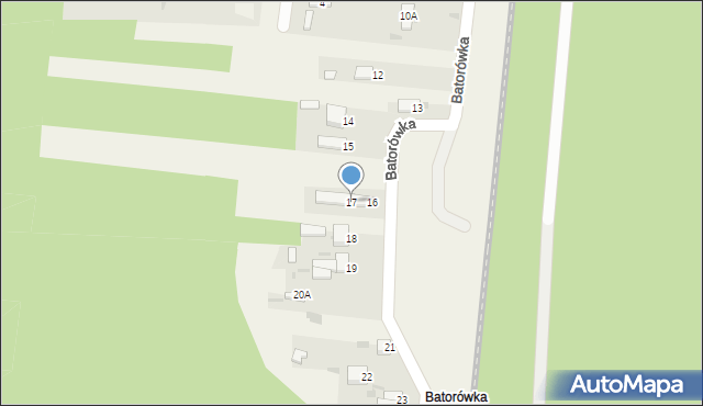 Kosów, Batorówka, 17, mapa Kosów