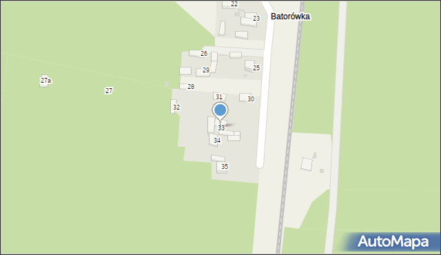 Kosów, Batorówka, 33, mapa Kosów