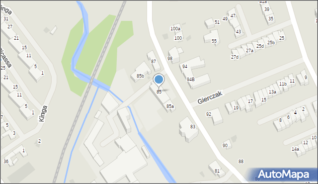 Koszalin, Batalionów Chłopskich, 85, mapa Koszalina