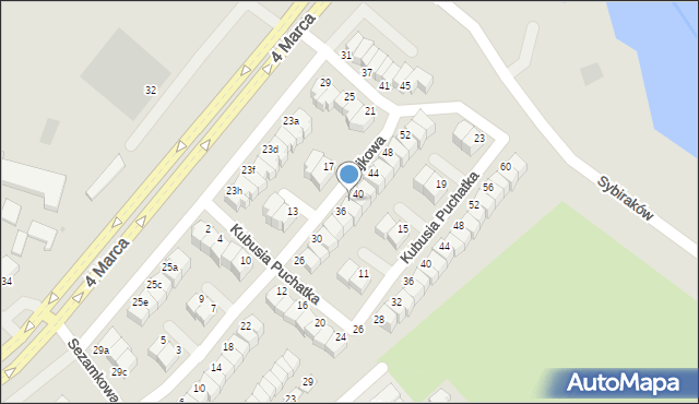 Koszalin, Bajkowa, 38, mapa Koszalina