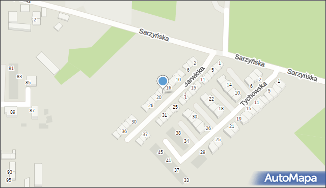 Koszalin, Barwicka, 18, mapa Koszalina