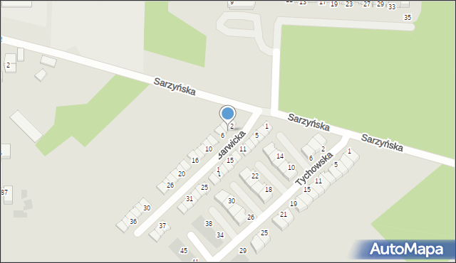 Koszalin, Barwicka, 4, mapa Koszalina