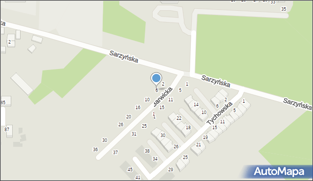 Koszalin, Barwicka, 6, mapa Koszalina