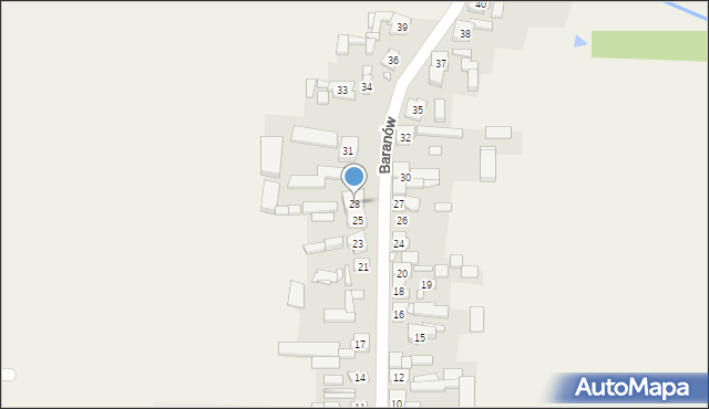 Kowalew, Baranów, 28, mapa Kowalew