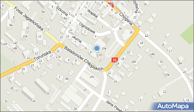 Kowalewo Pomorskie, Batalionów Chłopskich, 1, mapa Kowalewo Pomorskie