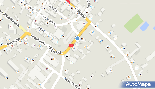 Kowalewo Pomorskie, Batalionów Chłopskich, 18, mapa Kowalewo Pomorskie