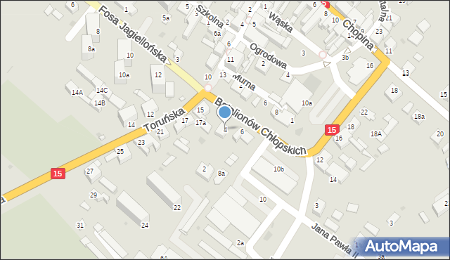 Kowalewo Pomorskie, Batalionów Chłopskich, 4, mapa Kowalewo Pomorskie