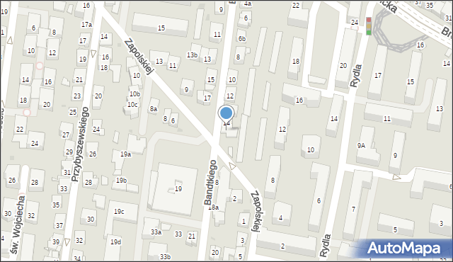 Kraków, Bandtkiego Jerzego Samuela, 16, mapa Krakowa