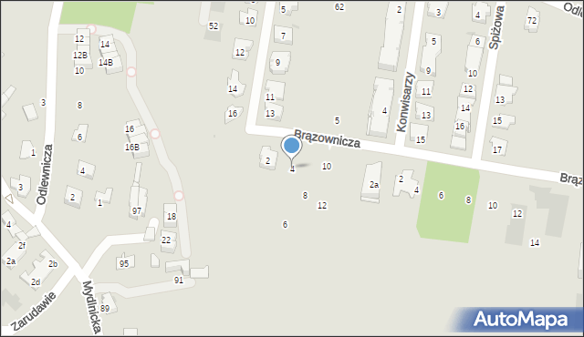 Kraków, Bakałarzy, 4, mapa Krakowa