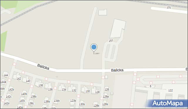 Kraków, Balicka, 161, mapa Krakowa
