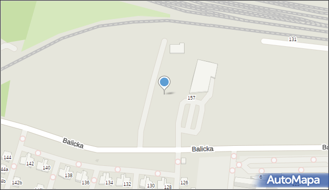 Kraków, Balicka, 163, mapa Krakowa