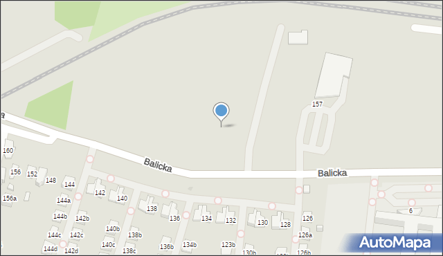 Kraków, Balicka, 169, mapa Krakowa