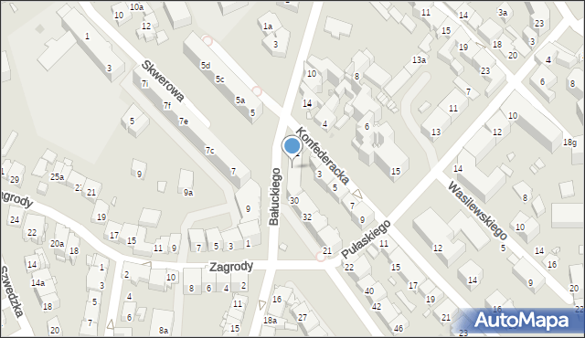 Kraków, Bałuckiego Michała, 7b, mapa Krakowa