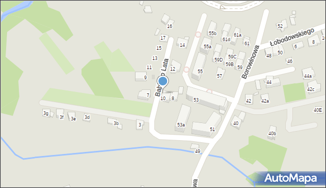 Kraków, Babiego Lata, 8a, mapa Krakowa