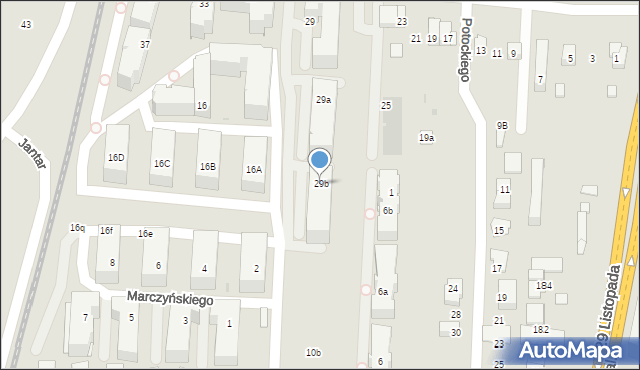 Kraków, Banacha Stefana, 29b, mapa Krakowa