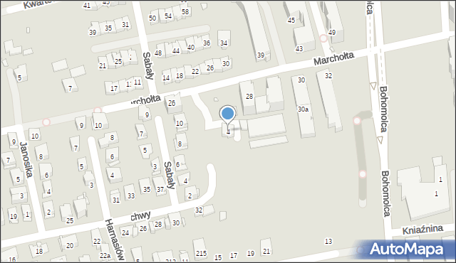 Kraków, Bachledy Klimka, 4, mapa Krakowa