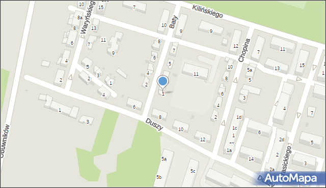 Krapkowice, Baty Tomasza, 1, mapa Krapkowice
