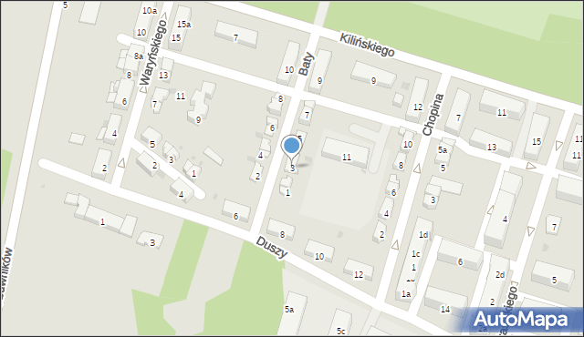 Krapkowice, Baty Tomasza, 3, mapa Krapkowice