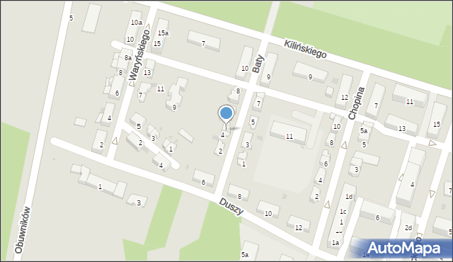 Krapkowice, Baty Tomasza, 4a, mapa Krapkowice