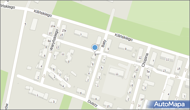Krapkowice, Baty Tomasza, 8, mapa Krapkowice