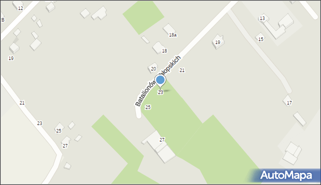 Kraśnik, Batalionów Chłopskich, 23, mapa Kraśnik