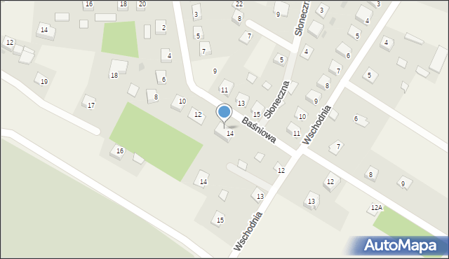 Krasnosielc, Baśniowa, 16, mapa Krasnosielc