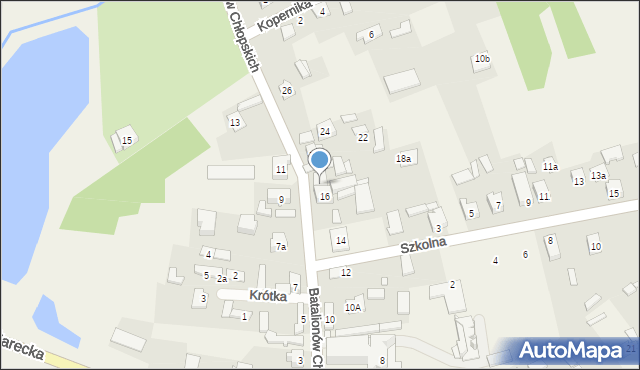 Kroczyce, Batalionów Chłopskich, 18, mapa Kroczyce