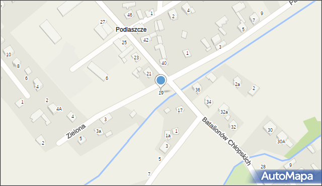 Kroczyce, Batalionów Chłopskich, 19, mapa Kroczyce