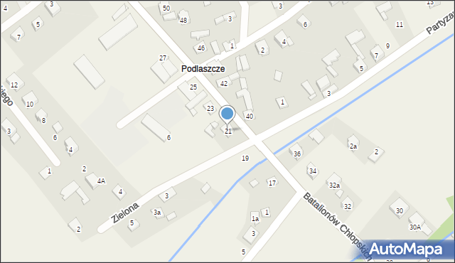 Kroczyce, Batalionów Chłopskich, 21, mapa Kroczyce