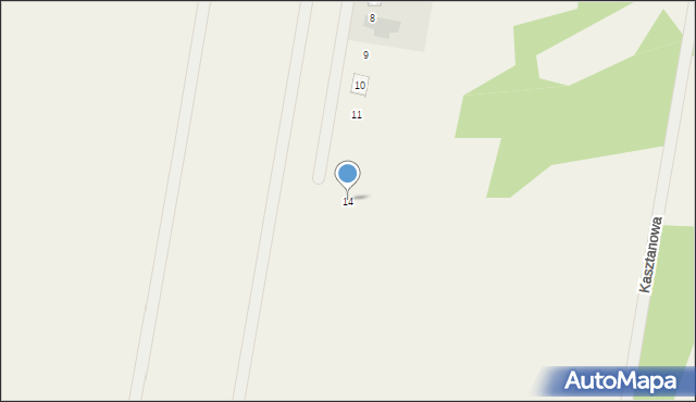 Krusze, Baśniowa, 14, mapa Krusze