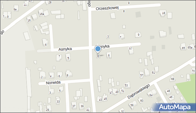 Krzepice, Baczyńskiego Krzysztofa Kamila, 6, mapa Krzepice