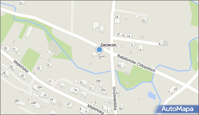 Krzeszowice, Batalionów Chłopskich, 21, mapa Krzeszowice