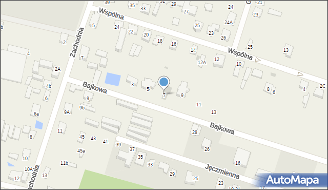 Ksawerów, Bajkowa, 7, mapa Ksawerów