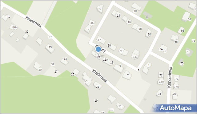 Książenice, Batuty, 15, mapa Książenice