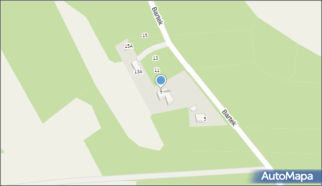 Księstwo, Bartek, 7, mapa Księstwo