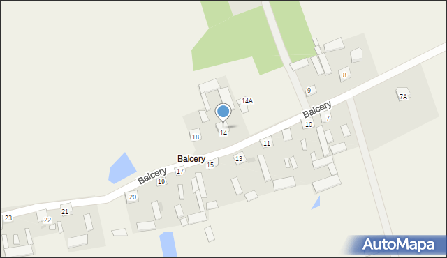 Kury, Balcery, 16, mapa Kury