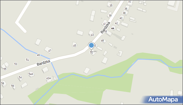 Łagów, Bardzka, 52, mapa Łagów