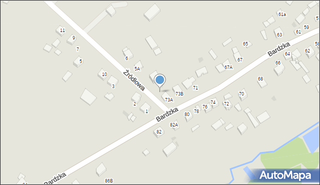 Łagów, Bardzka, 81, mapa Łagów