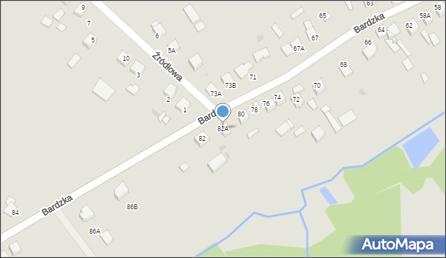 Łagów, Bardzka, 82A, mapa Łagów