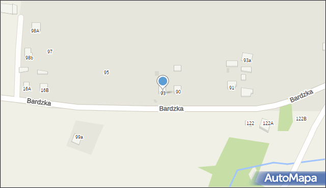 Łagów, Bardzka, 93, mapa Łagów