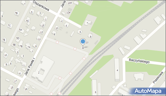Legionowo, Baczyńskiego Krzysztofa Kamila, 12, mapa Legionowo