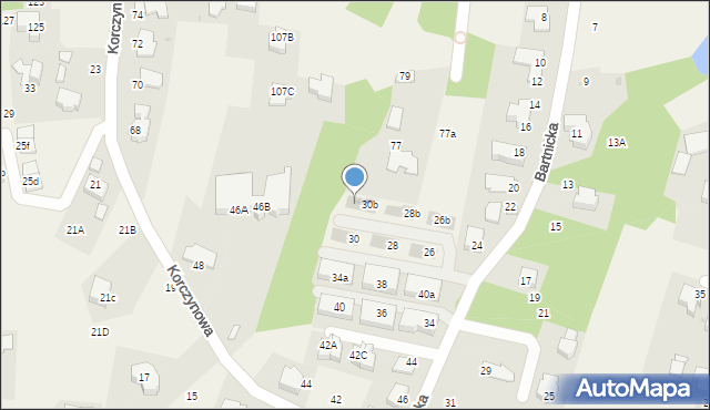 Libertów, Bartnicka, 30c, mapa Libertów