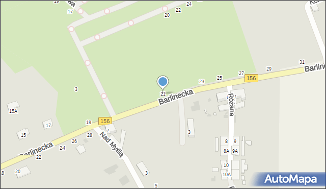 Lipiany, Barlinecka, 21, mapa Lipiany