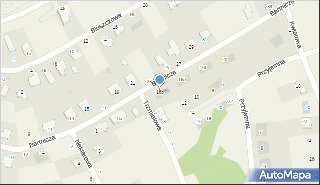 Łochowo, Bartnicza, 16b, mapa Łochowo