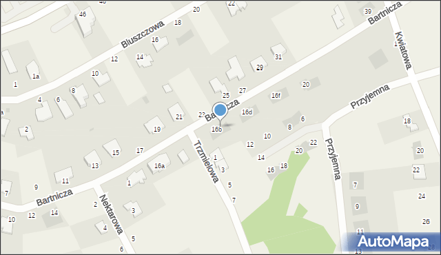 Łochowo, Bartnicza, 16c, mapa Łochowo