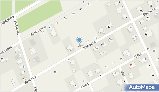 Łochowo, Bartnicza, 45, mapa Łochowo