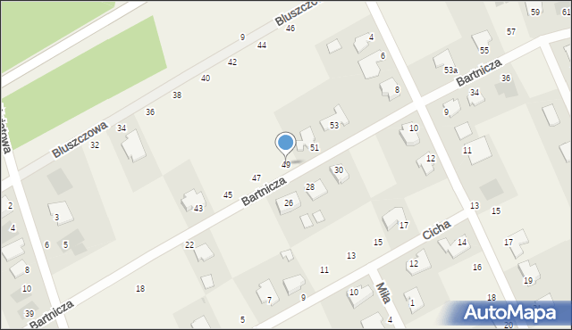 Łochowo, Bartnicza, 49, mapa Łochowo