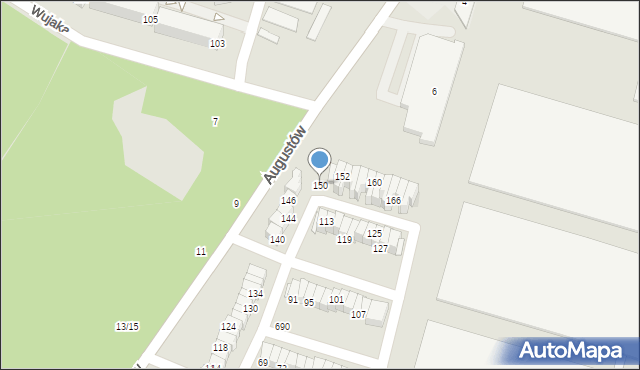 Łódź, Bacewicz Grażyny, 150, mapa Łodzi