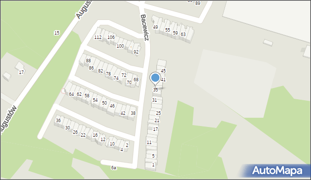 Łódź, Bacewicz Grażyny, 35, mapa Łodzi