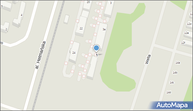 Łódź, Bauma Maksa, 5, mapa Łodzi